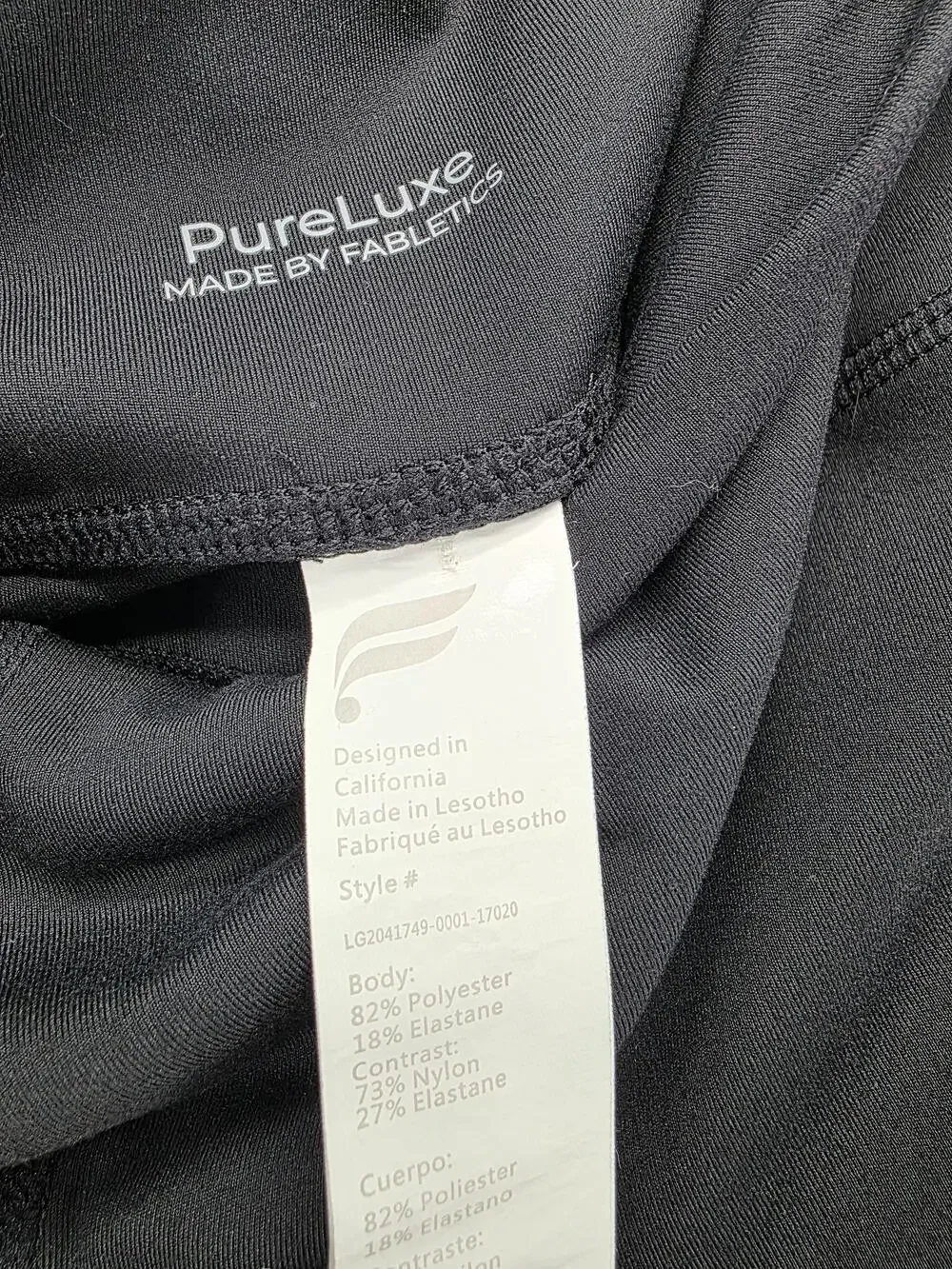 Fabletics Leggings Womens XS Black Ankle PureLuxe Pockets Waist 26 Inseam